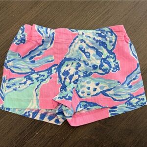 Girls Lilly Pulitzer Colorful Floral Print Shorts